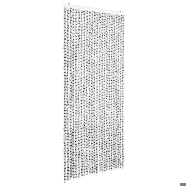 Maison Exclusive - Lys grå og mørkegrå myggenet 100x220 cm Chenille