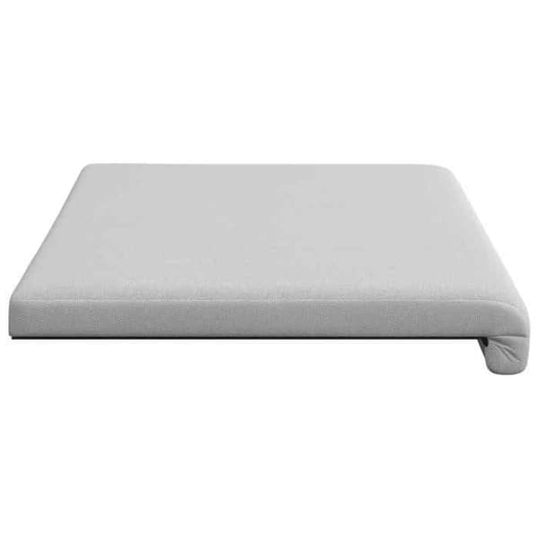 Maison Exclusive - Kudde för bänk i texturerad grå sammet, djup 35 cm Ljusgrått