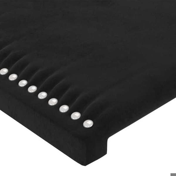 Maison Exclusive - Svart sänggavel 100x5x78/88 cm Sammet