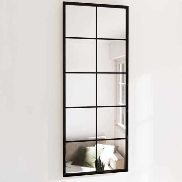 Maison Exclusive - Sort vægspejl 100x40 cm metal
