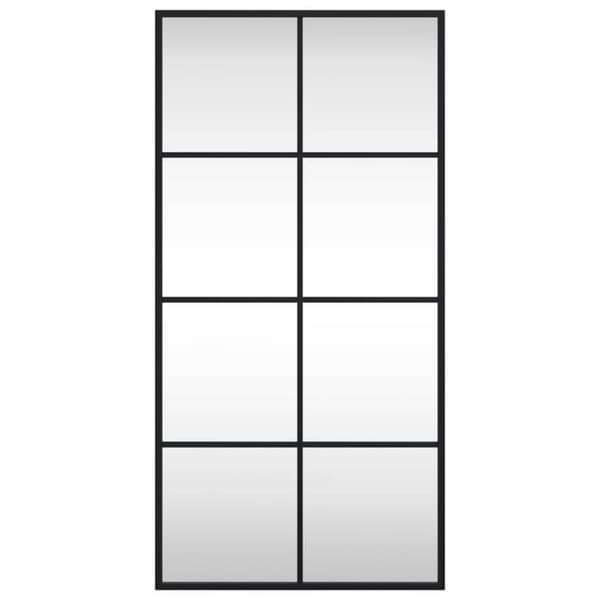 Maison Exclusive - Svart väggspegel 40x80 cm rektangulär järn