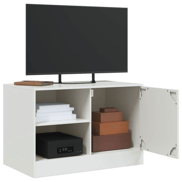 Maison Exclusive - TV-möbel vit 67x39x44 cm stål