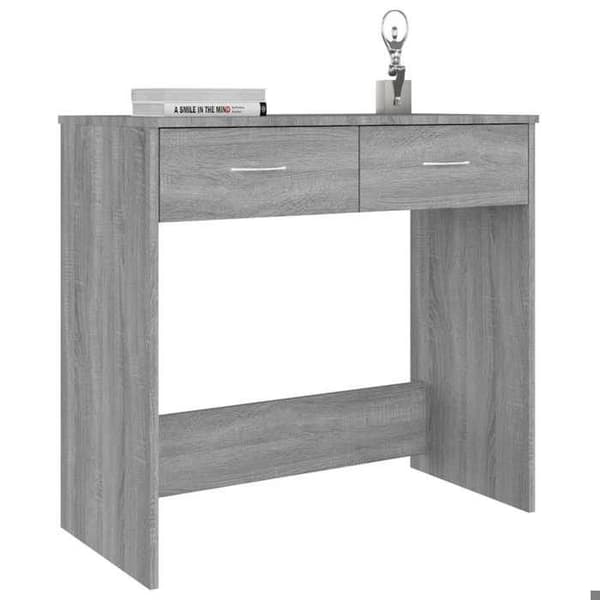Maison Exclusive - Kontorsonoma grå 80x40x75 cm ingenjörsträ
