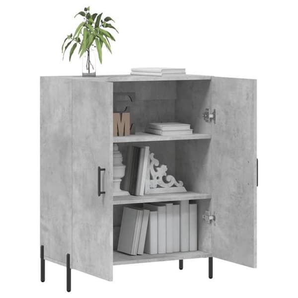 Maison Exclusive - Buffé grå betong 69,5x34x90 cm ingenjörsträ