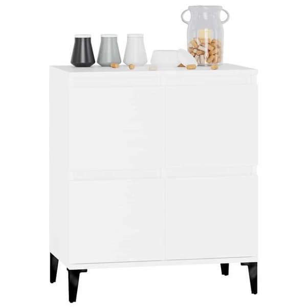Maison Exclusive - Buffé Vit 60x35x70 cm Ingenjörsträ