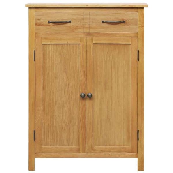 Maison Exclusive - Skoskab 76x37x105 cm Solid egetræ