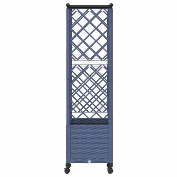 Maison Exclusive - Høj Seng med Gitter og Grå Tag 124 x 40 x 142 cm PP Grå