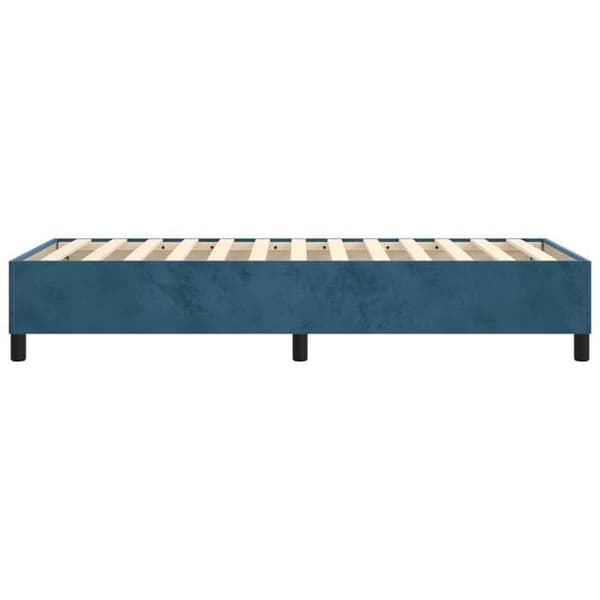 Maison Exclusive - Dark blue spring bed frame 80x200 cm velvet mörkblå