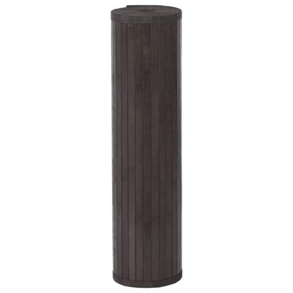 Maison Exclusive - Mörkbrun rektangulär matta 80x200 cm bambu