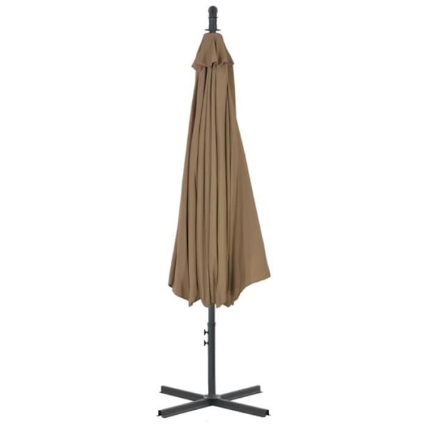 Taupe Canopy parasoll med stålstång 300 cm Taupe Mol