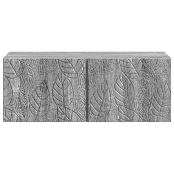 Maison Exclusive - Väggmonterad TV-möbel 78,5 x 41 x 30 cm Sonoma grå Ingenjörsträ