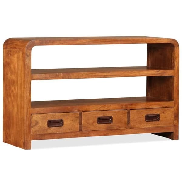 Maison Exclusive - Solid akacietræ TV-møbel 90 x 30 x 55 cm