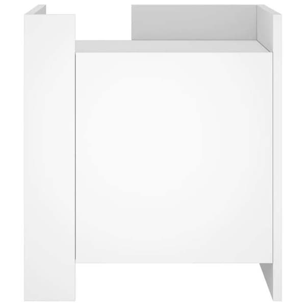 Maison Exclusive - Sängbord vit 45x50x50 cm ingenjörsträ