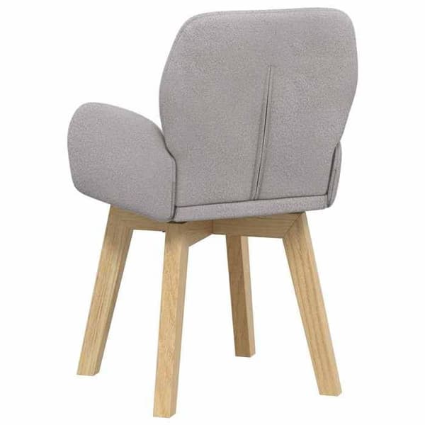 Maison Exclusive - Drejbare spisestuestole 6 stk Bouclé Lys grå