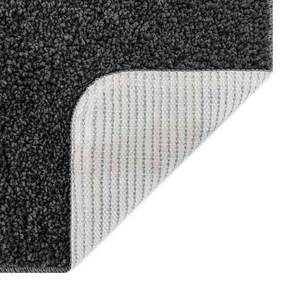 Maison Exclusive - Mjukmatta Antiskid Grå Mörk 120 x 120 cm PP