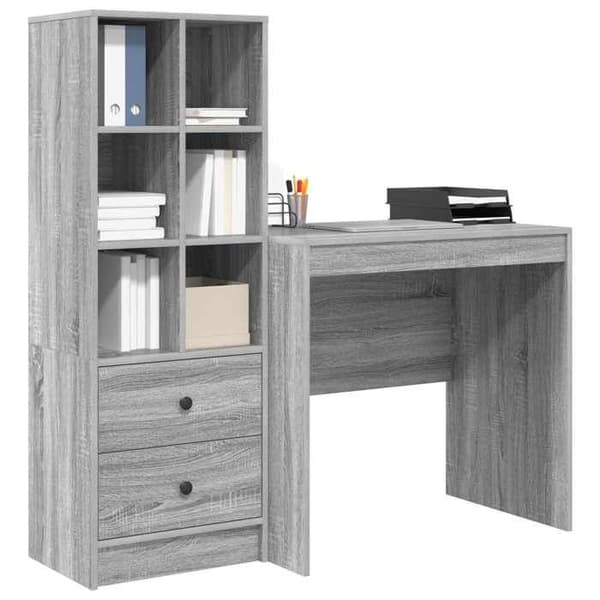 Maison Exclusive - Grå Sonoma Kontor 125,5 x 50 x 127 cm 2 st