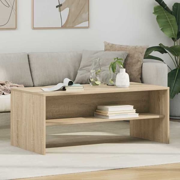 Maison Exclusive - Soffbord Ek Sonoma 100 x 50 x 40 cm Ingenjörsträ