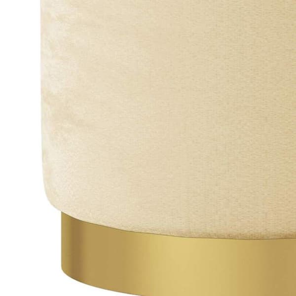 Maison Exclusive - Pyöreä säilyty stool Aprikoosi Sametti 31 x 37 cm Aprikos