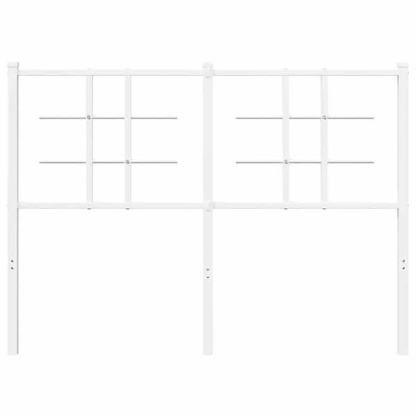 Maison Exclusive - Erstatnings hovedgærde metal hvid 120 cm