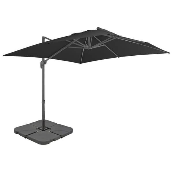Maison Exclusive - Haveparasol med bærbar base antracit antracit