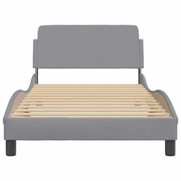 Maison Exclusive - Dover-harmaa sänkykehys 100x200 cm kangas