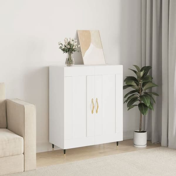Maison Exclusive - Vit buffé 69,5x34x90 cm ingenjörsträ Vit