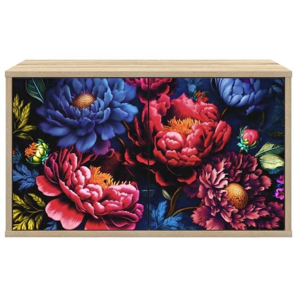 Maison Exclusive - Väggmonterad TV-möbel KIEL 69 x 33 x 40 cm Sonoma-ek