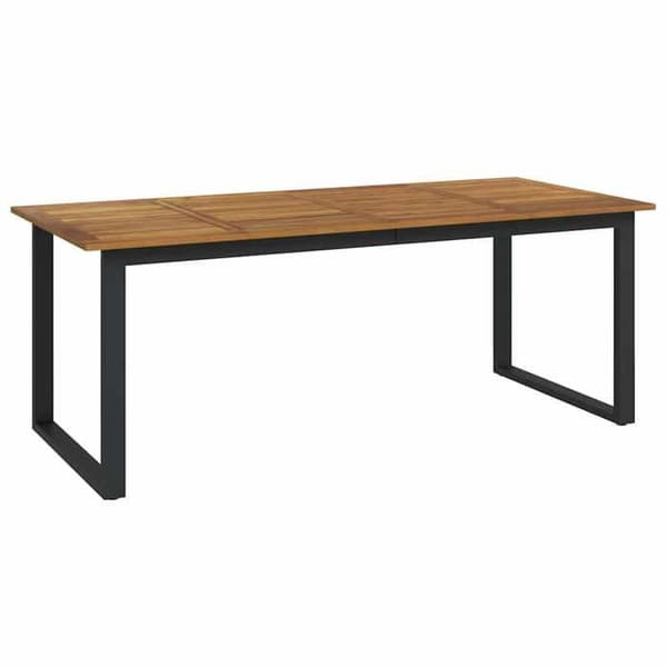 Maison Exclusive - Trädgårdsset 9 delar i solid akaciaträ och metall