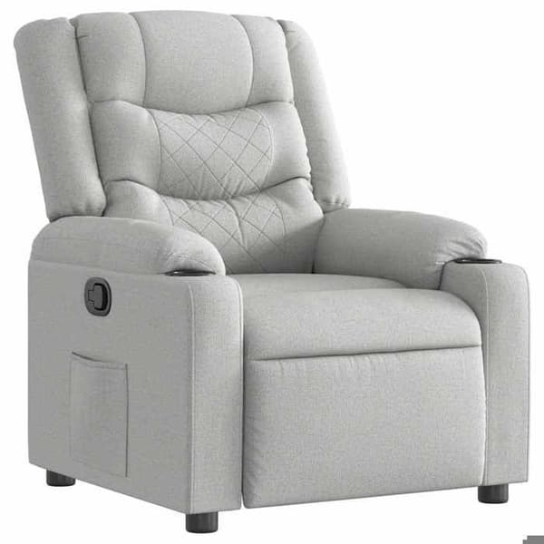Maison Exclusive - Grå moln tyg reclinerfåtölj