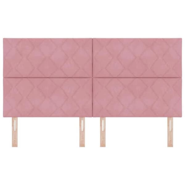 Maison Exclusive - Sänggavel Rosa 180 cm Sammet