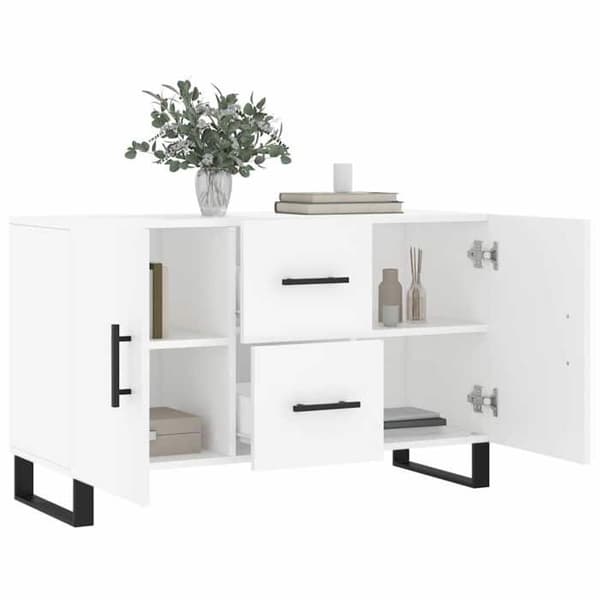 Maison Exclusive - Vit buffé 100x36x60 cm ingenjörsträ