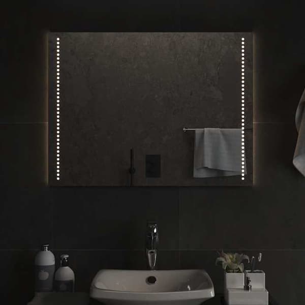 Maison Exclusive - LED badevægspejl 80x60 cm