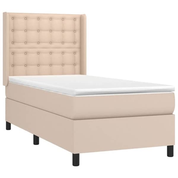 Maison Exclusive - Puuliitinpatja LED Cappuccino 90x190cm