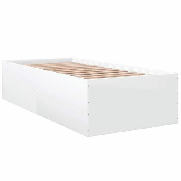Maison Exclusive - Sängram utan madrass vit 100x200 cm