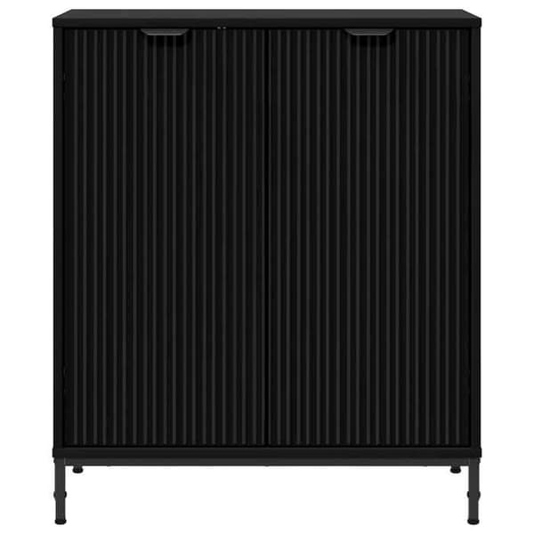 Maison Exclusive - Buffet Sort 69,5 x 33 x 82 cm Ingeniørtræ Svart