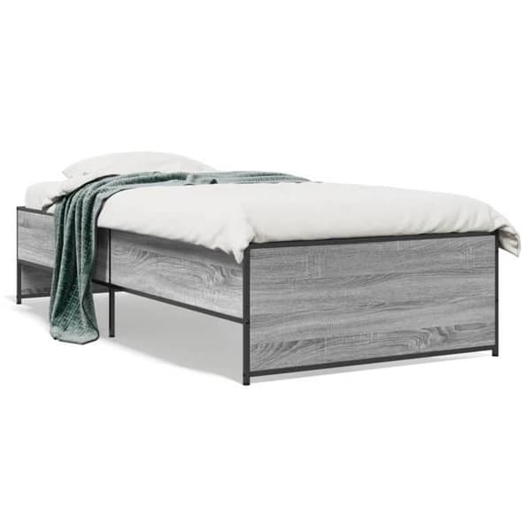 Maison Exclusive - Sengestel uden madras sonoma grå 75x190 cm
