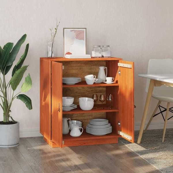Maison Exclusive - Buffé Brun Ciré 65,5 x 40 x 75 cm Massivt trä