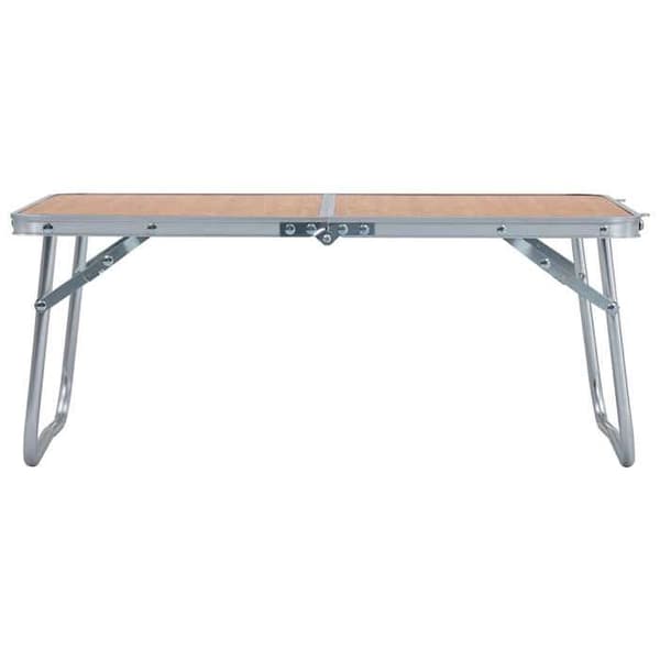 Maison Exclusive - Fällbord för camping Brun Aluminium 60x40 cm brun