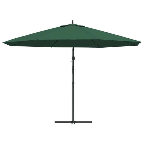 Maison Exclusive - Haveparasol i udhæng 3,5 m grøn