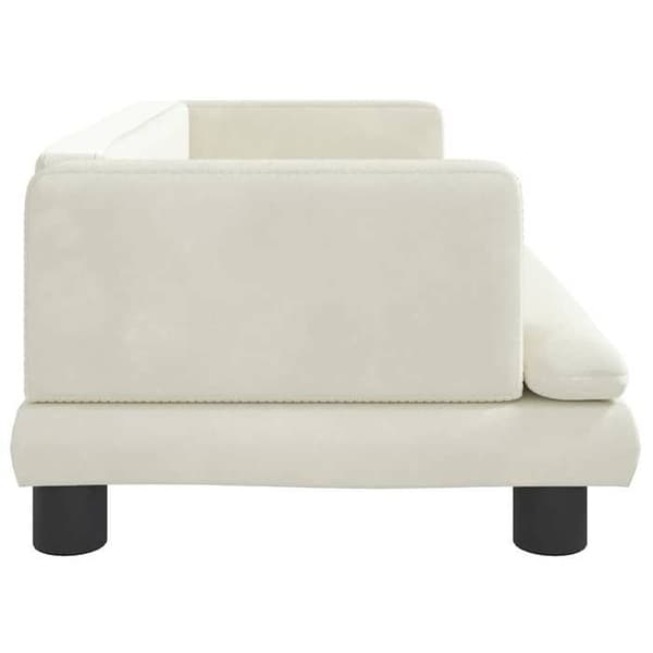 Maison Exclusive - Koiran sänky, kerma 80x45x30 cm sametti Grädde
