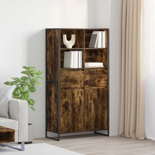 Maison Exclusive - Buffet Røget Eg 81 x 36 x 150,5 cm Ingeniørtræ