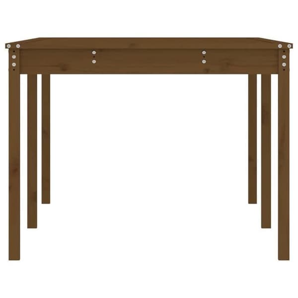 Trädgårdsbord - EXKLUSIV HEM - Klassisk - Massiv furu - Rektangulär 203,5×100×76 cm - Honung brun honungsbrunt