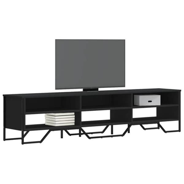 Maison Exclusive - Sort TV-møbel 180x34x41 cm i ingeniørtræ
