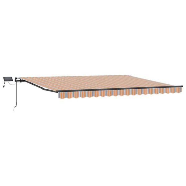 Maison Exclusive - Fällbart Markis Multicolor 400 × 350 cm Tyg och Aluminium