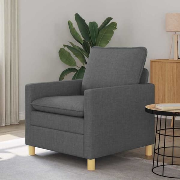 Maison Exclusive - Tummanharmaa sohva 76 x 81 x 87,5 cm Kangas