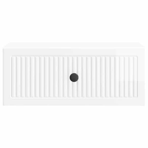 Maison Exclusive - Sängbord Vit glansig 49 x 34,5 x 20 cm Strålande vit