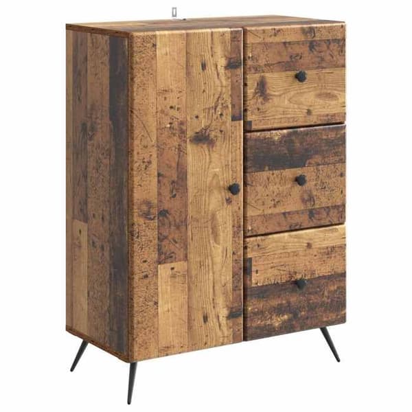 Maison Exclusive - Buffé i gammalt trä 66 x 34,5 x 90 cm Ingenjörsträ