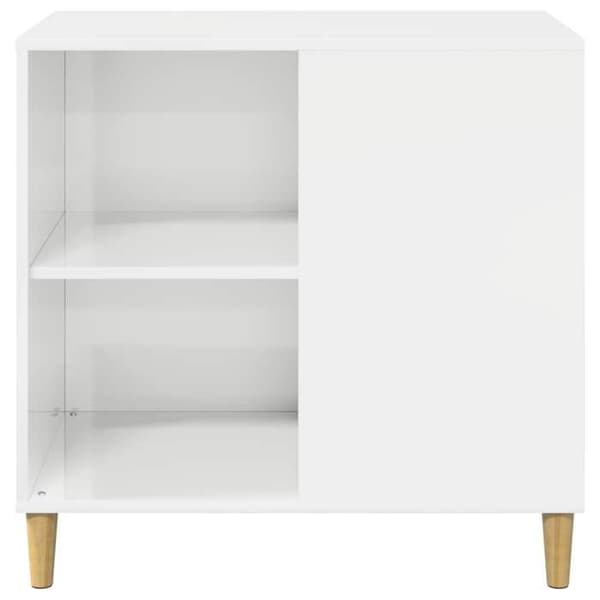 Exklusivt hus - Hus för katt Vit Glänsande 72 x 42,5 x 70 cm