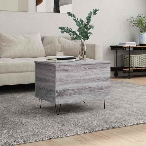 Maison Exclusive - Sonoma grå sofabord 60x44,5x45 cm Ingeniørtræ