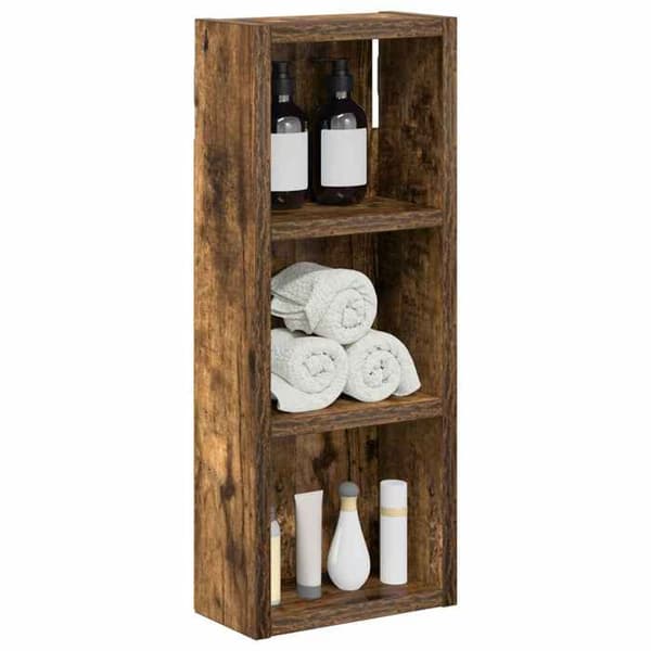 Maison Exclusive - Vægskab til badeværelse Røget Eg 20 x 10 x 50 cm